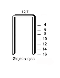 Agrafe AT type 80 - 4 à 16mm