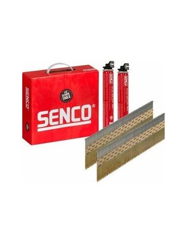 Clous bande 34° Lisses - Acier - 2,8 / 3,1 x 50 à 90mm + GAZ - SENCO