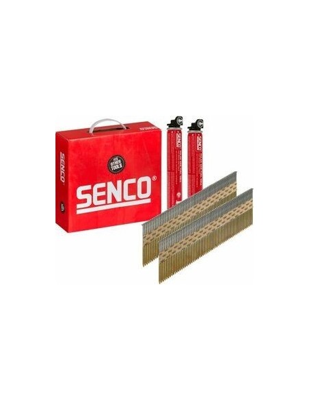 Clous bande 34° Lisses - Acier - 2,8 / 3,1 x 50 à 90mm + GAZ - SENCO