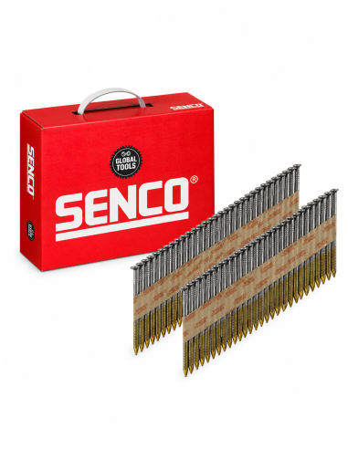 DESTOCKAGE – Clous / pointes de Charpente 34° Annelés – Acier – 50 à 90 mm – SENCO