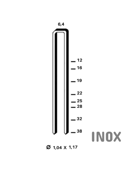 Agrafe L type 90 INOX - 16 à 38mm