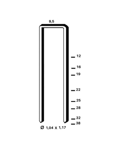 Agrafe M type G4450 - 12 à 38mm