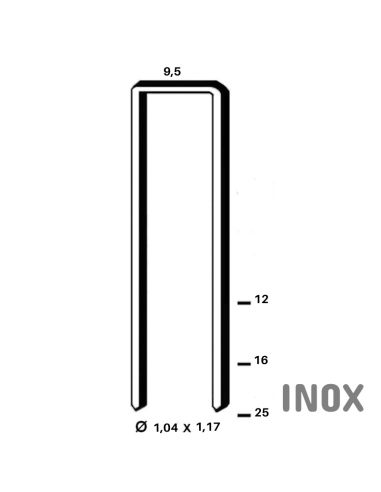 Agrafe M type G4450 INOX - 12 à 25mm