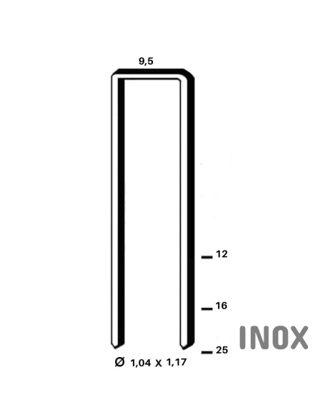 Agrafe M type G4450 INOX - 12 à 25mm