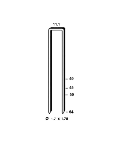 Agrafe Q type Q6774 - 40 à 64mm