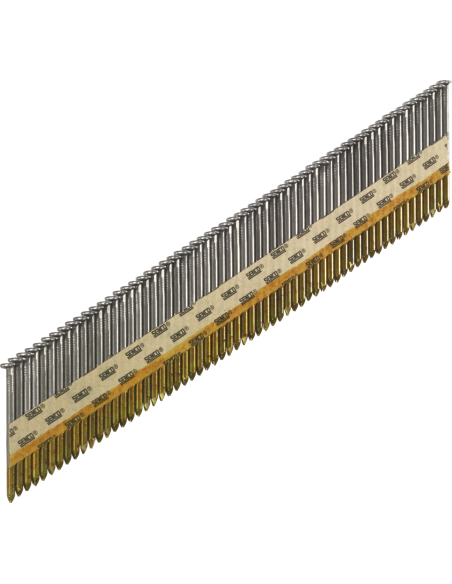 Clous bande 34° Lisses - Acier - 2,8 / 3,1 x 50 à 90mm + GAZ