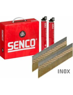 Clous bande 34° Annelés - INOX - 3,1 x 75 à 90mm + GAZ