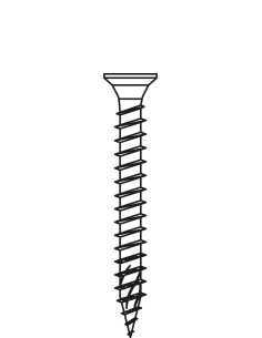 Vis bois AR+ tête fraisée Torx - Filetage complet -  3,0x16mm à 6,0x50mm