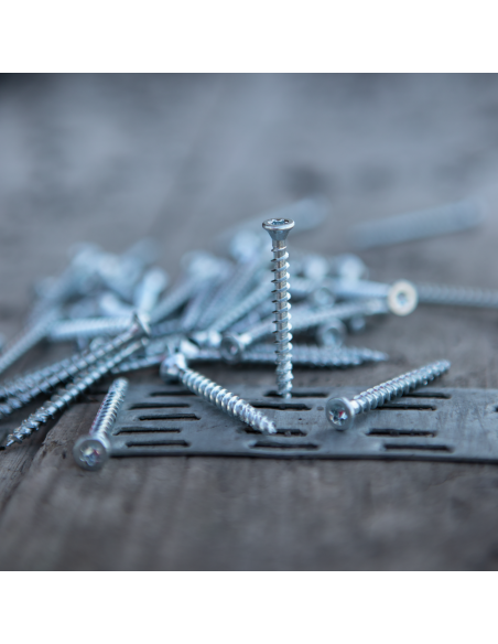 Vis bois AR+ tête fraisée Torx - Filetage complet -  3,0x16mm à 6,0x50mm