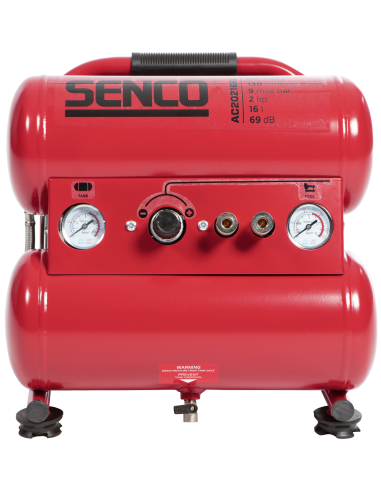 Compresseur compact cuve 2 X 8 Litres - SENCO - AC20216BL