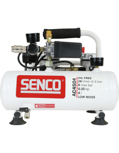 Compresseur silencieux sans huile 4L - SENCO - AC4504