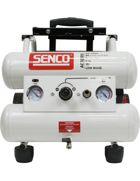 Compresseur silencieux sans huile 10L - SENCO - AC12810