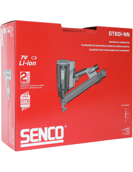 Cloueur à gaz charpente 34° Sabots - SENCO - GT60i-NN