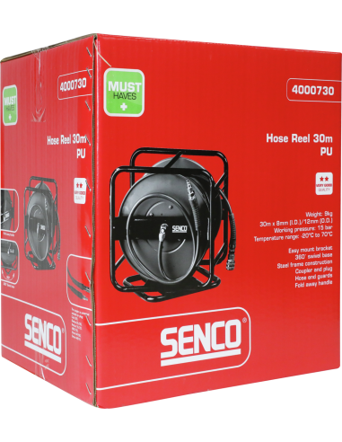 Enrouleur de flexible - SENCO - PU 30m x 8mm