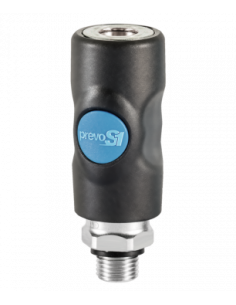 Raccord rapide fileté male cylindrique 6mm - PREVOST - ISI 061151