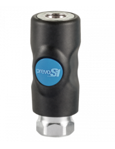 Raccord rapide fileté femelle cylindrique 6mm - PREVOST - ISI 061101