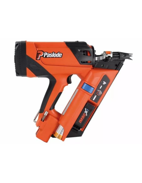 Cloueur Paslode à gaz IM90Xi avec batterie et chargeur + 5 packs 2,8 x 70mm crantés - SPIT - 054696