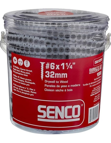 Vis en bande platre / métal - Phosphaté - SENCO - 3.5 x 25 à 45mm