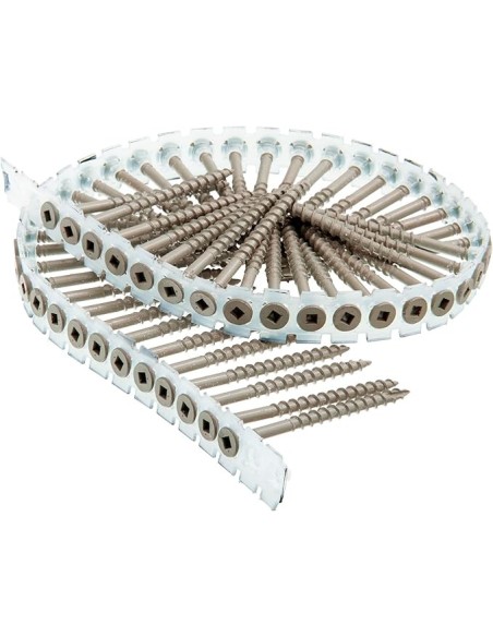 Vis en bande bois / bois - INOX - SENCO DURASPIN - 50 à 75mm