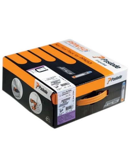 Cloueur Paslode à gaz COMBIXi avec batterie et chargeur + 3 packs 2,8 x 70mm + 2 packs 4 x 35mm  - SPIT - 014005