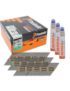 Clous bande 34° Crantés - 2,8 x 51mm + GAZ - PASLODE