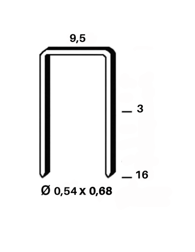 Agrafe C type G3 - 3 à 16mm