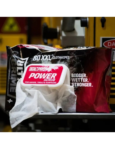 Lingettes nettoyantes biface rugueuse XXL  - ULTRAGRIME - PRO 80