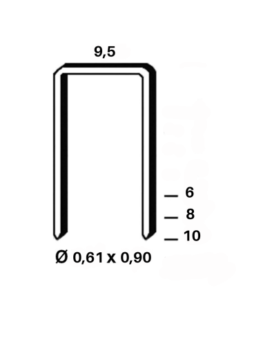 Agrafe type G - 6 à 10mm