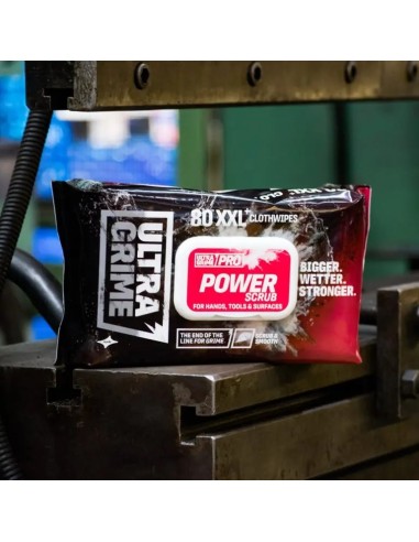 Lingettes nettoyantes biface rugueuse XXL  - ULTRAGRIME - PRO 80