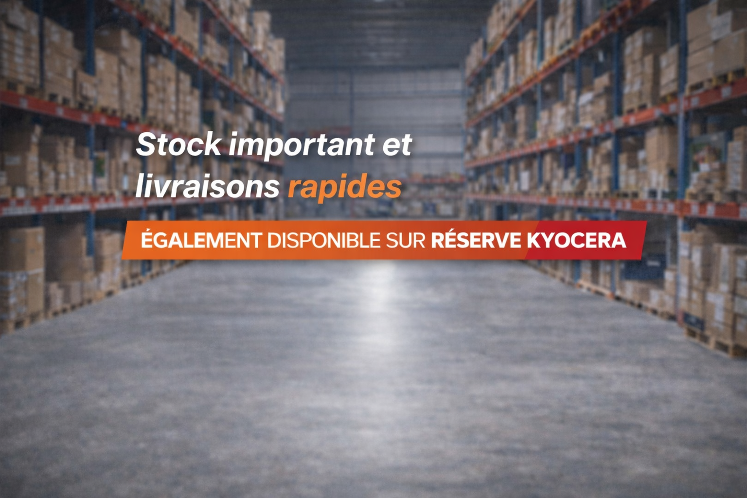 Stock important et disponibilité rapide sur nos produits de fixation
